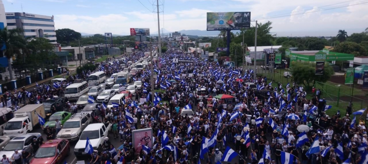 Foto: Marcha Juntos Somos un volcán, 12.07.2018. Foto: El arzobispo