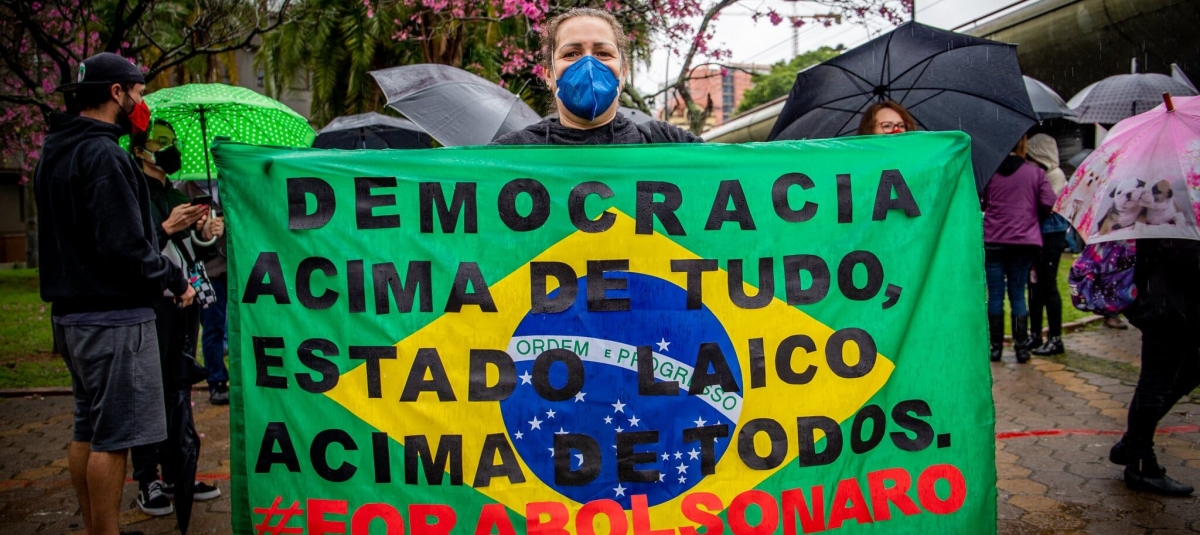 Foto: Maí Yandara på fotospublicas: demonstrasjon i Porto Alegre 07. september 2021
