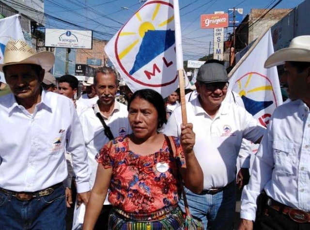 Foto: Urfolkskvinnen Thelma Cabrera, representant fra de sosiale bevegelsene og presidentkandidat for MLP-partiet (foto fra Thelma Cabreras hjemmeside)